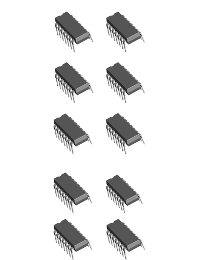 [CALABO13 nand] DIP-14 CD4012BE CD4012 4012 Dual 4 Input Nand Gate IC - Pack of 10 