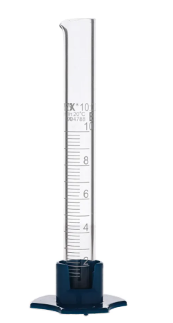 [CAHE1009676] Pyrex 10ml Glass Measuring Cylinder with plastic base - Single 