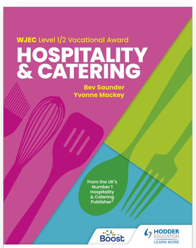 [ISBN: 978-1398361256] Title: WJEC Level 1/2 Vocational Award in Hospitality and Catering 