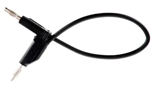 4mm Stackable 250mm Plug Lead-Black